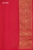 Exclusive Double Border Contrast Banarasi Georgette Silk Saree